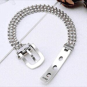 SILVER BUCKLE BRACELET STERLING STAMPED .925